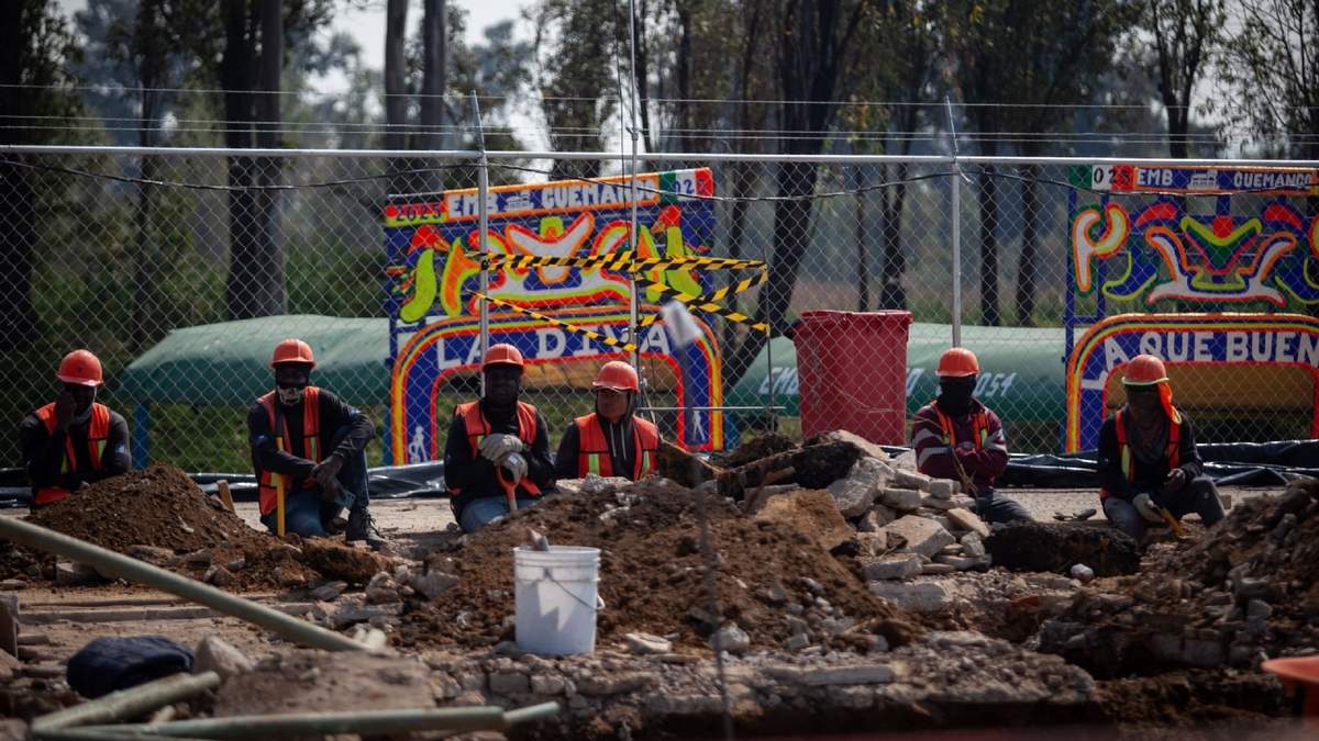 Trabajos en Cuemanco