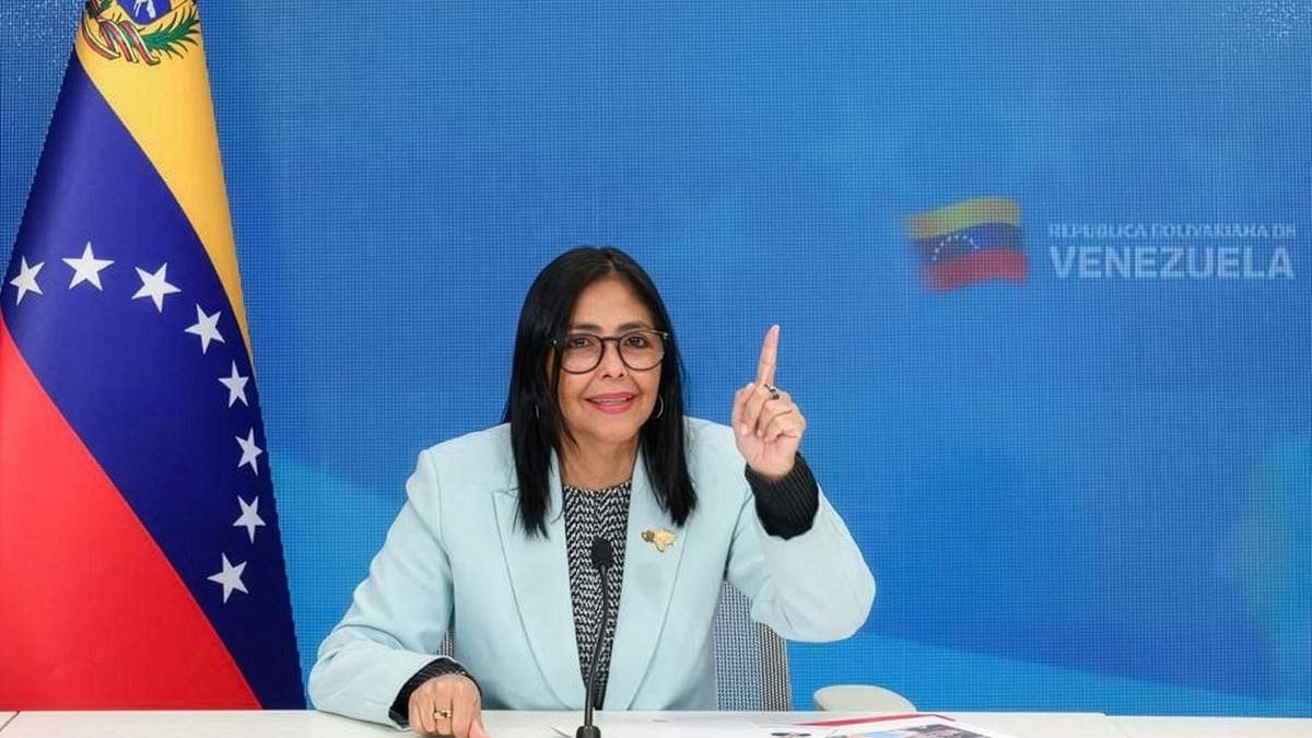 Delcy Rodríguez, presidenta de Venezuela.