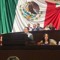 Lingüista ayuujk denuncia en tribuna de San Lázaro crisis por acceso al agua en zona mixe