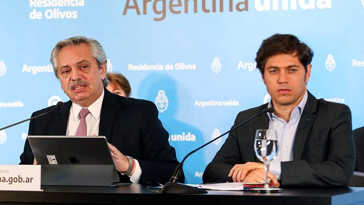 Alberto Fernández y Axel Kicillof. Fuente: (Twitter)
