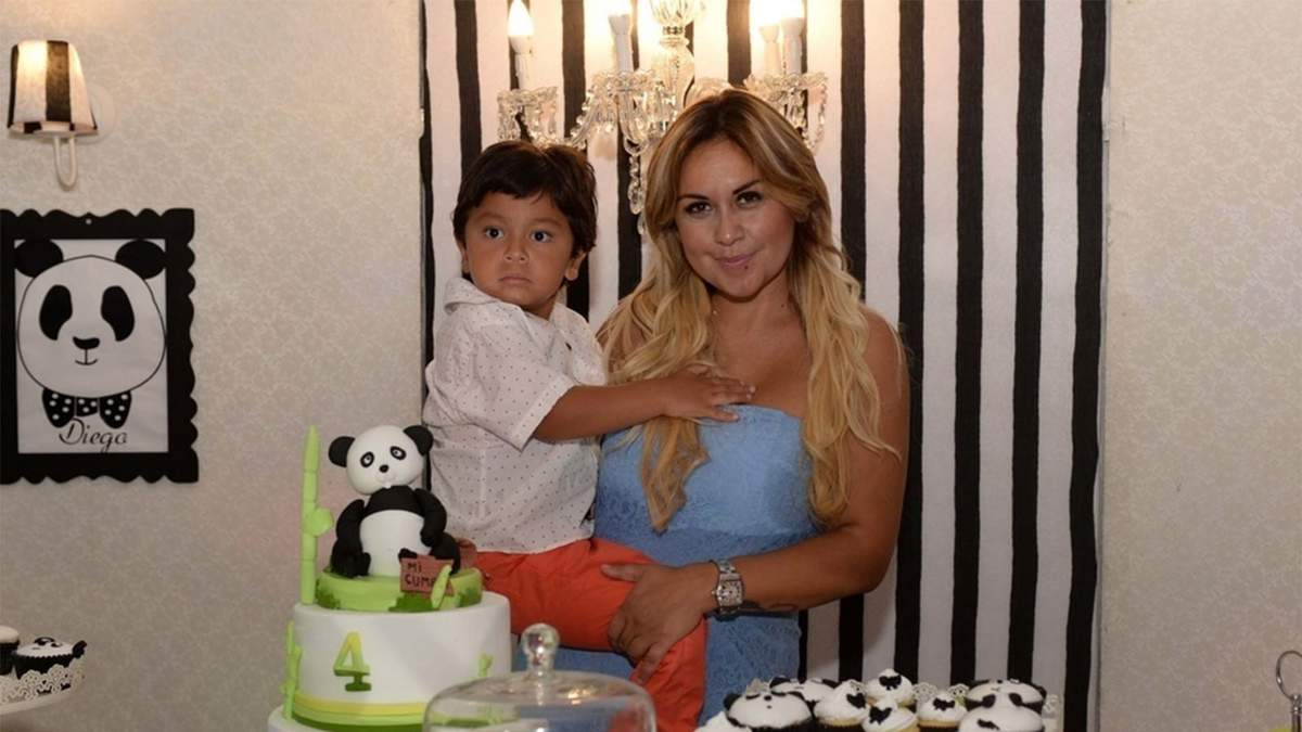 Verónica Ojeda y Dieguito Fernando. Fuente: (Instagram)