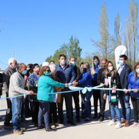 Omar Gutiérrez y Mariano Gaido presidieron la apertura de la calle Saavedra