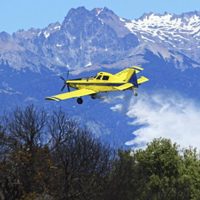 Se reactivó el incendio en Bariloche: los aviones hidrantes volvieron a operar en el lago Martin