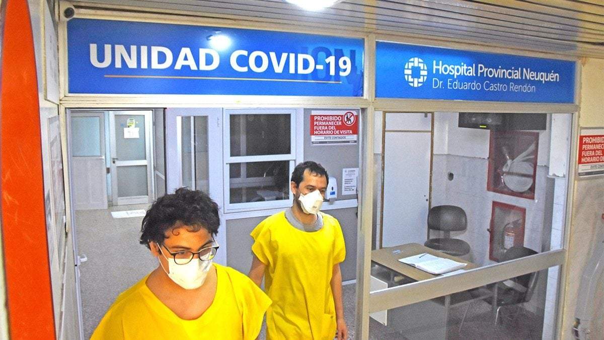 Unidad COVID de Neuquén. Fuente: (Twitter)