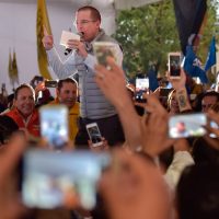 En Edomex, Anaya deja a un lado las amenazas de cárcel contra Peña