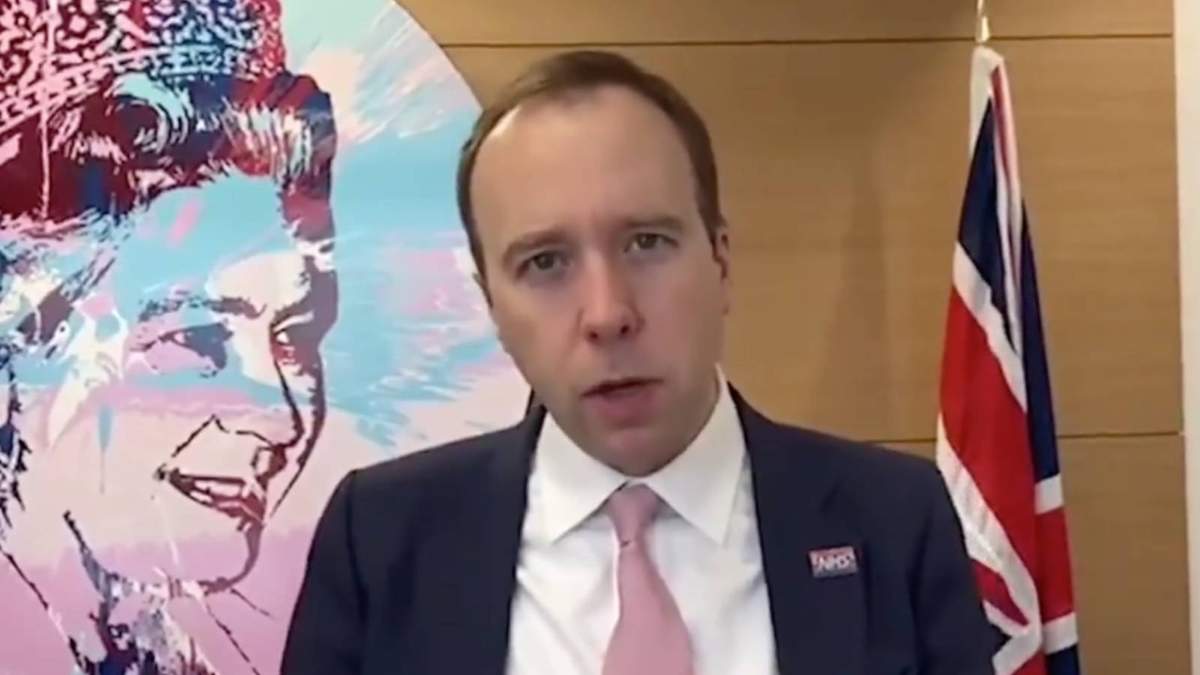 Matt Hancock, ministro de Salud