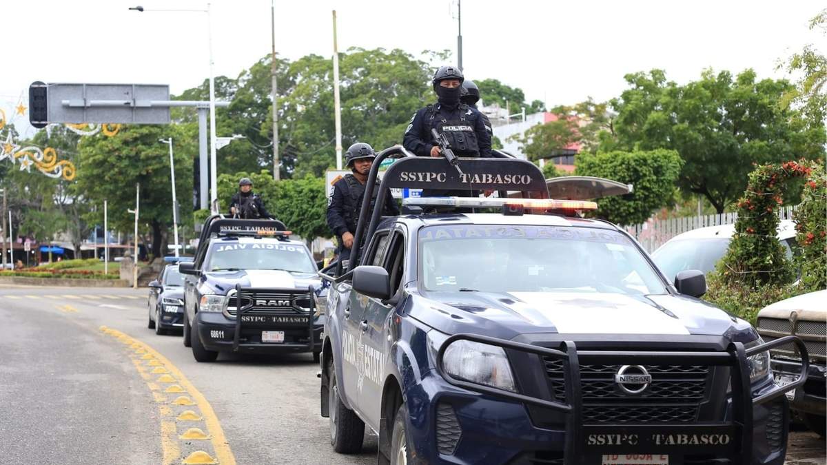 Elementos de seguridad de Tabasco