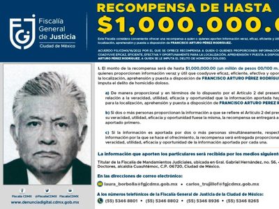 Fiscalía ofreció un millón de pesos de recompensa por responsable de obra del Colegio Rébsamen
