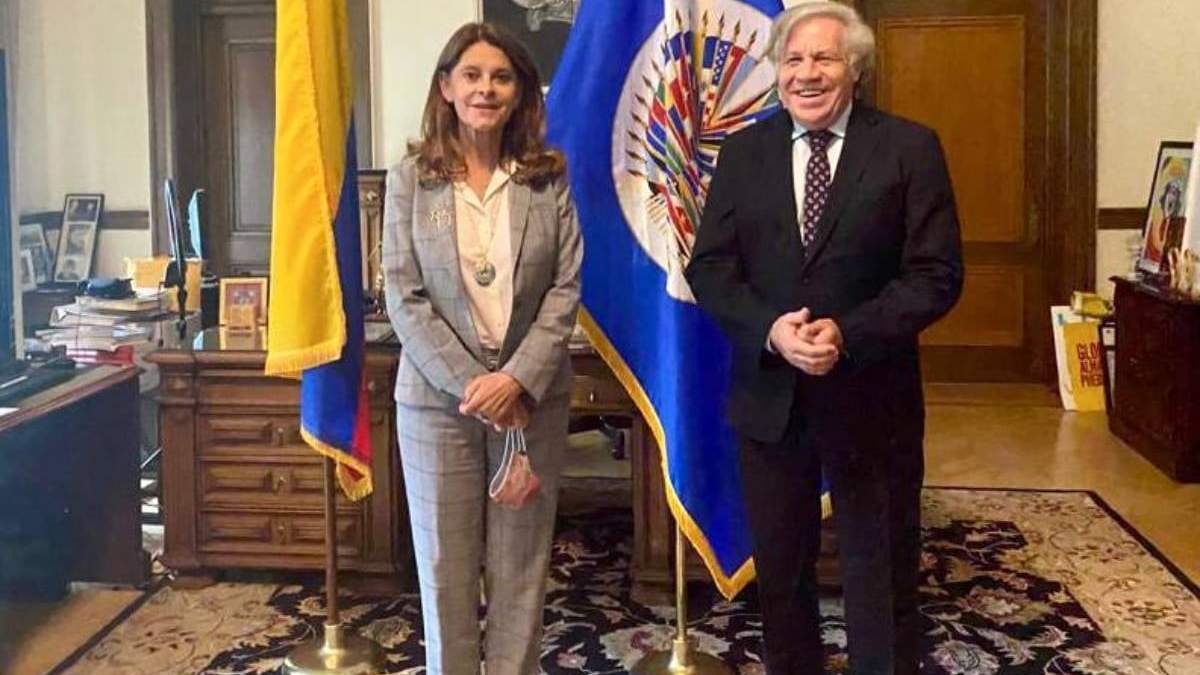 Marta Lucía Ramírez y Luis Almagro
