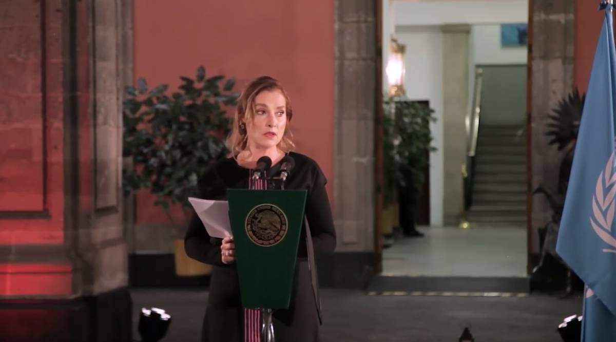 Beatriz Gutiérrez Müller en su discurso