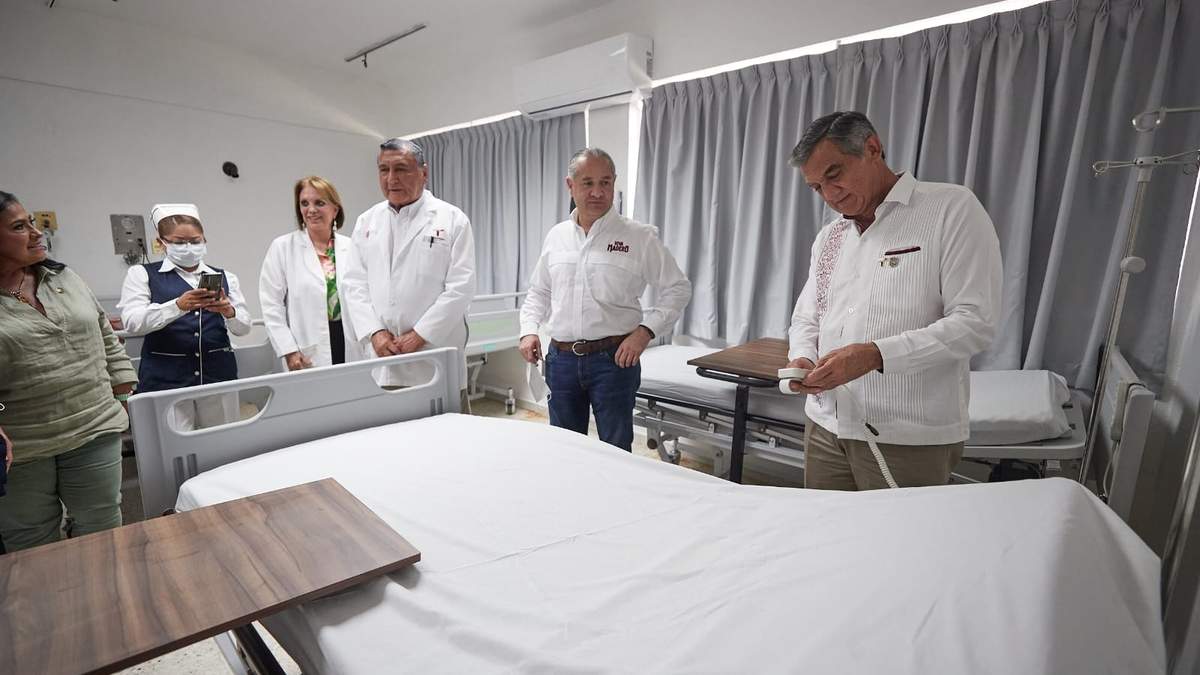 Constata Gobernador avance de construcción del Hospital Regional del ISSSTE en Tampico