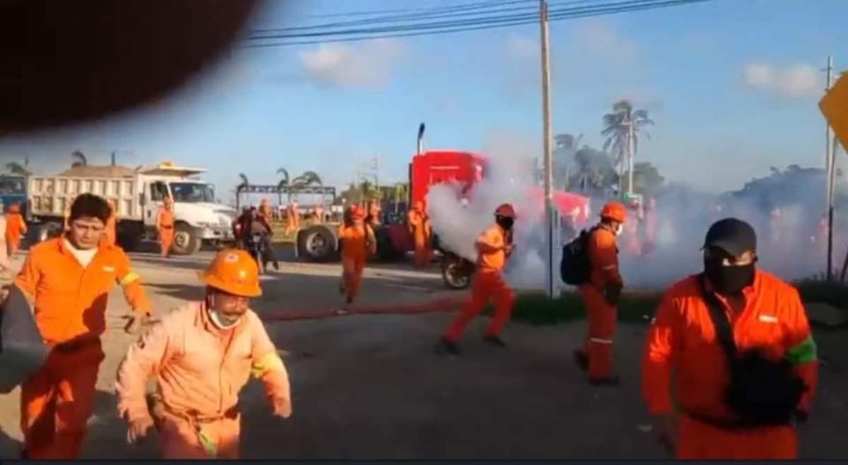 Trabajadores de Dos Bocas agredidos este miércoles