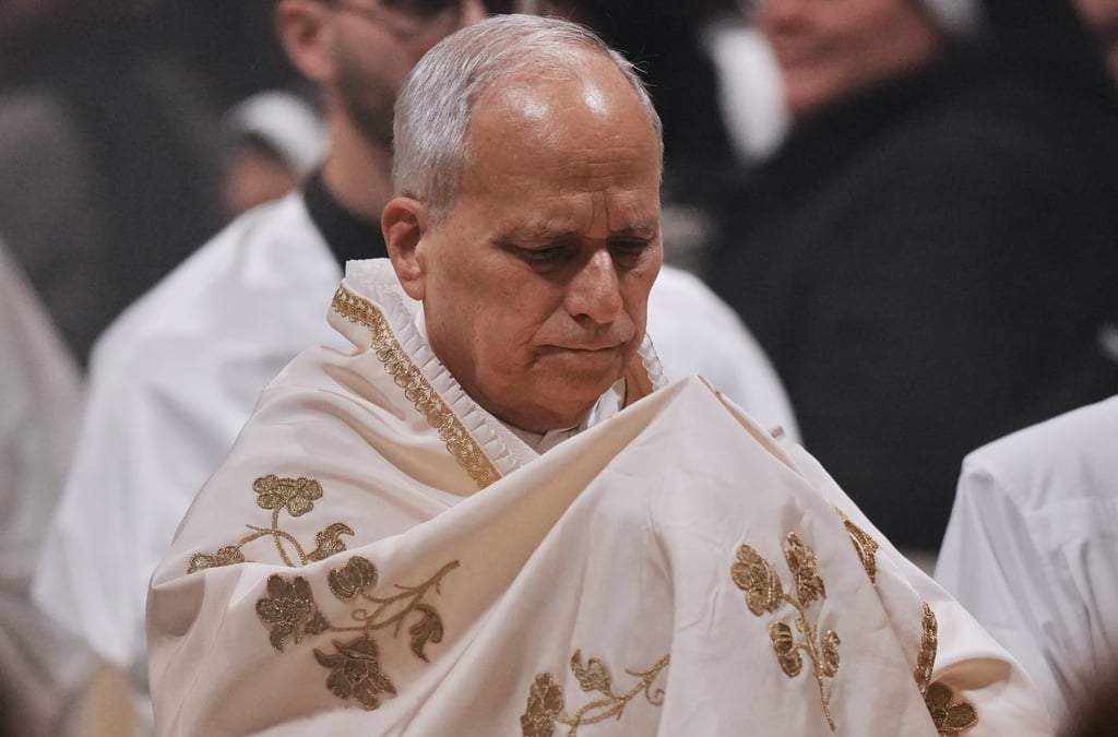 El Papa León XIV preside la Misa in Coena Domini, la Misa de la Cena del Señor, el Jueves Santo católico en la Basílica de San Juan de Letrán en Roma, el jueves 2 de abril de 2026