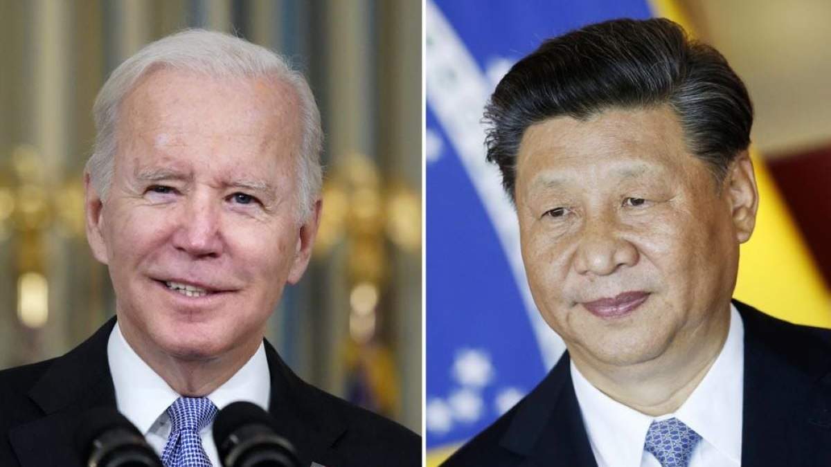 Presidentes de Estados Unidos, Joe Biden, y de China, Xi Jinping