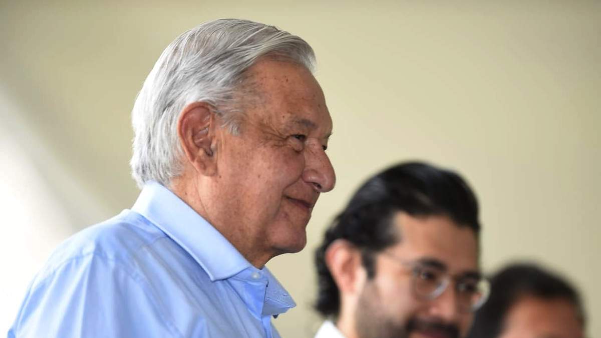 El presidente durante la gira de este domingo