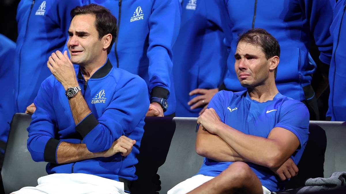 Roger Federer y Rafael Nadal. Fuente: (Twitter)
