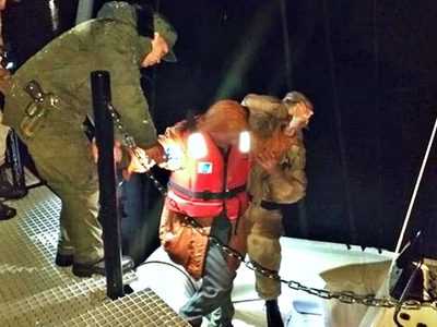 ¡En el lago Frías!: Rescate con final feliz en Río Negro