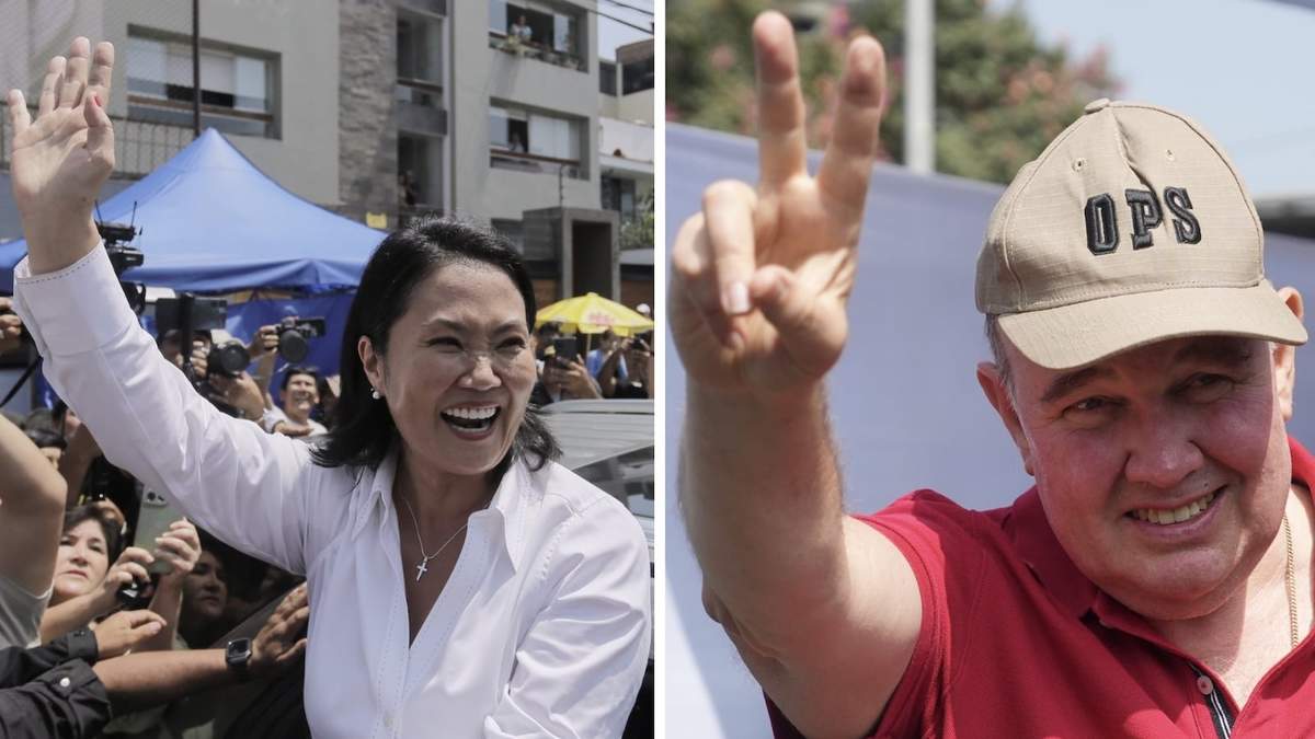 Keiko Fujimori y Rafael López Aliaga