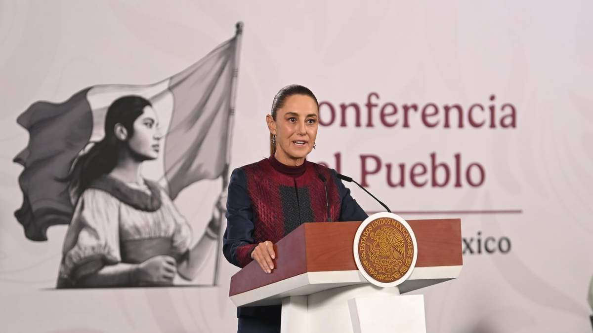 La presidenta Claudia Sheinbaum