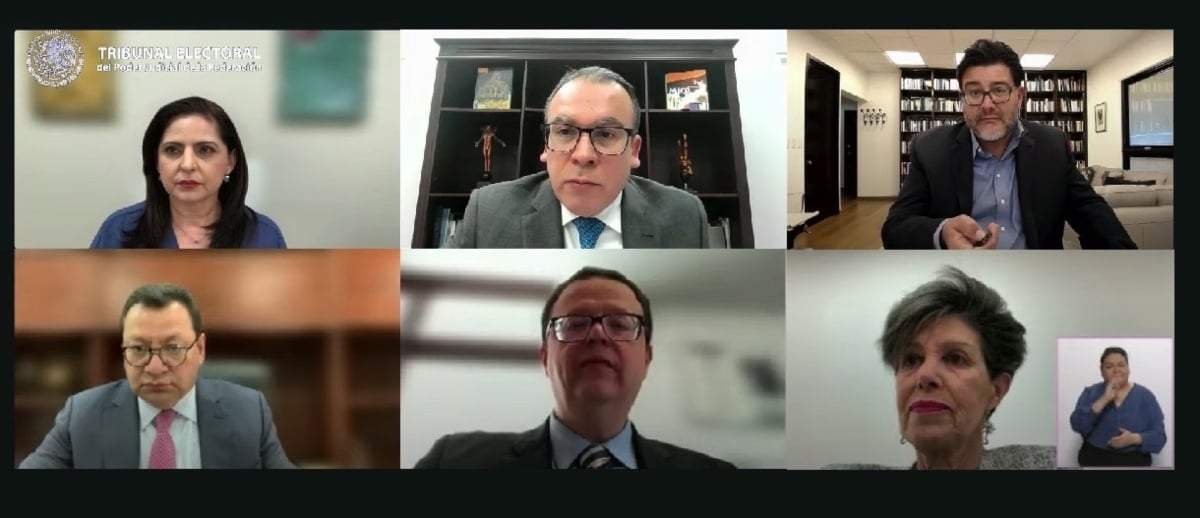 La sesión virtual del Tribunal Electoral
