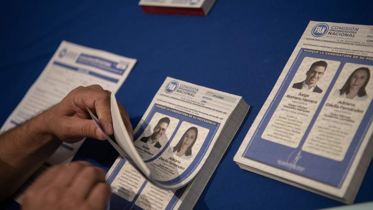 Boletas para la elección de nueva dirigencia panista