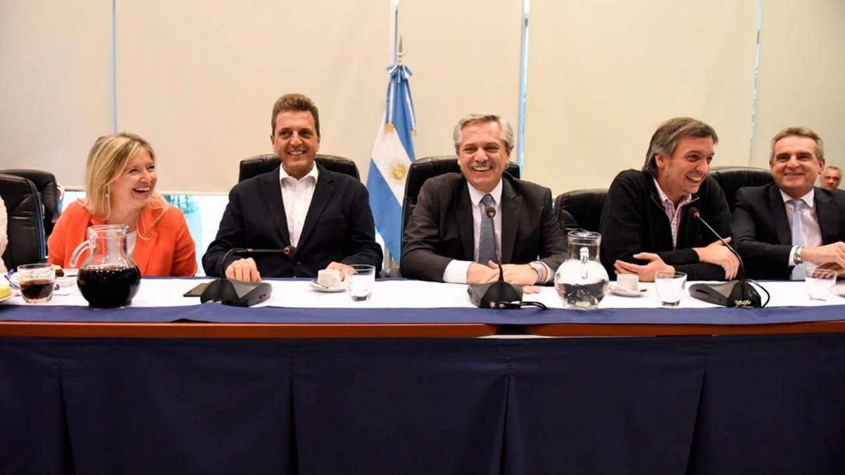 Massa, Fernández y Kirchner en el anexo del Congreso de la Nación (foto: Twitter).