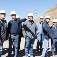 Marcos Koopmann visitó una importante obra, en el río Nahueve, que beneficiará al norte neuquino