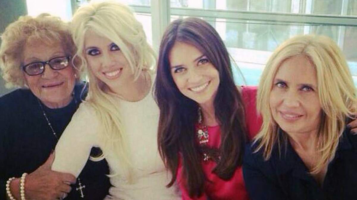 Wanda Nara, Zaira Nara y Nora Colosimo. Fuente: (Instagram)