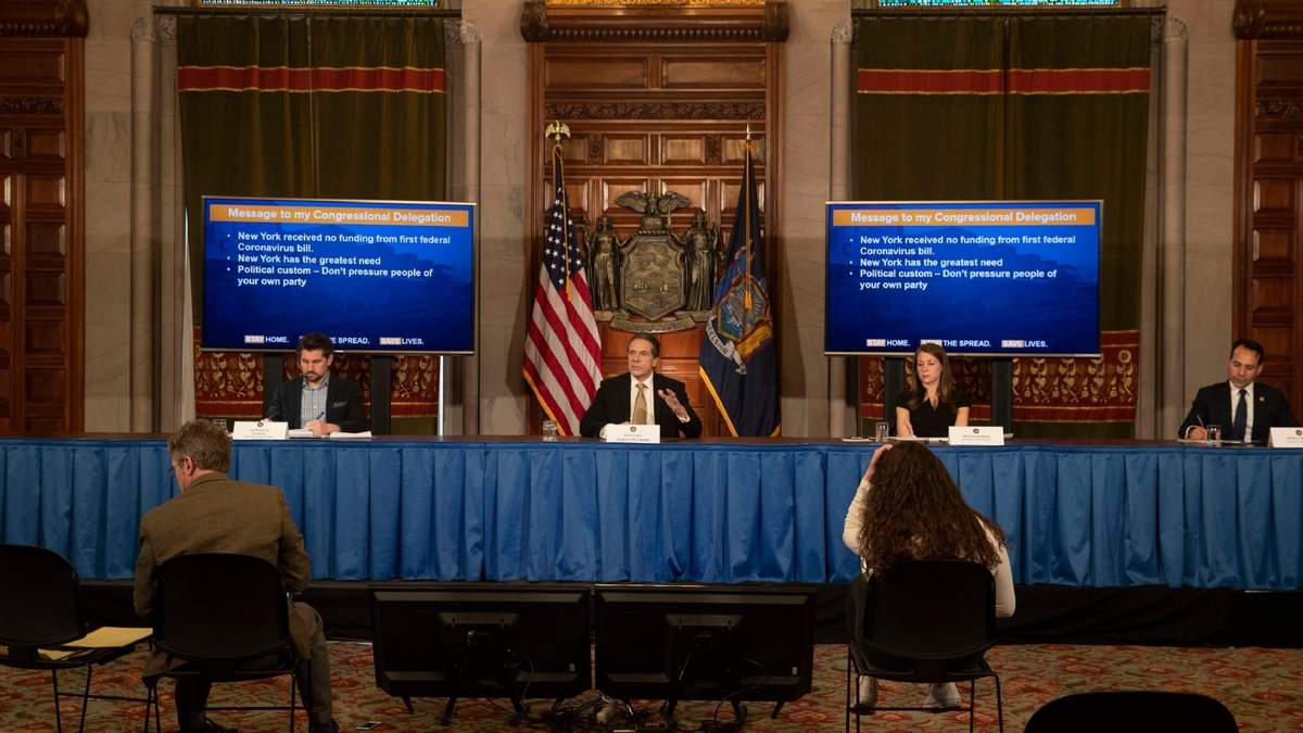 New York es el centro de la epidemia de Estados Unidos. Fuente: (Twitter)