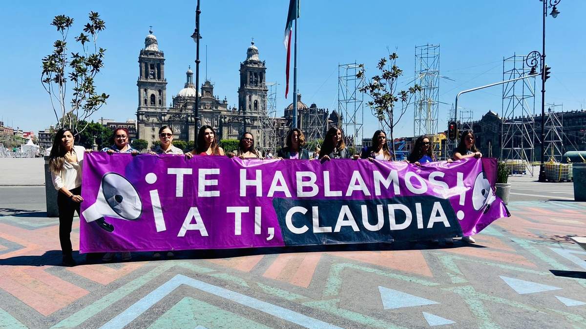 Protesta del Bloque Feminista Chilango