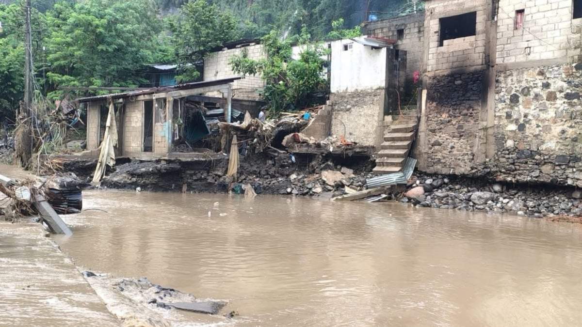 Daños tras intensas lluvias en estados como Veracruz, Hidalgo, Puebla, Querétaro