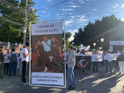Tras protestas por asesinato de Gael y Alexander, gobierno de Sinaloa pide no politizar la seguridad