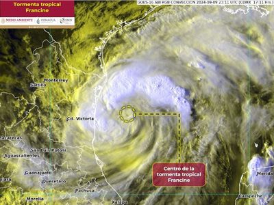 Tormenta Francine podría ascender a huracán el martes: en su trayectoria afectará a estas entidades