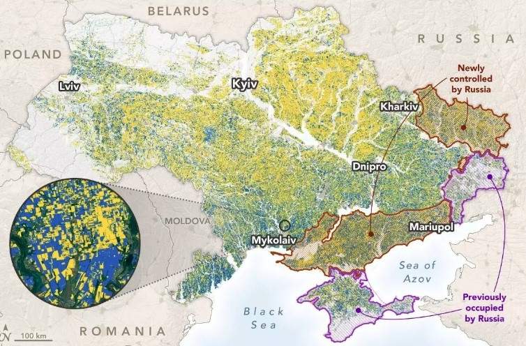 Imagen satélites Planet Labs y la misión Sentinel-2 de la ESA analizados por NASA Harvest