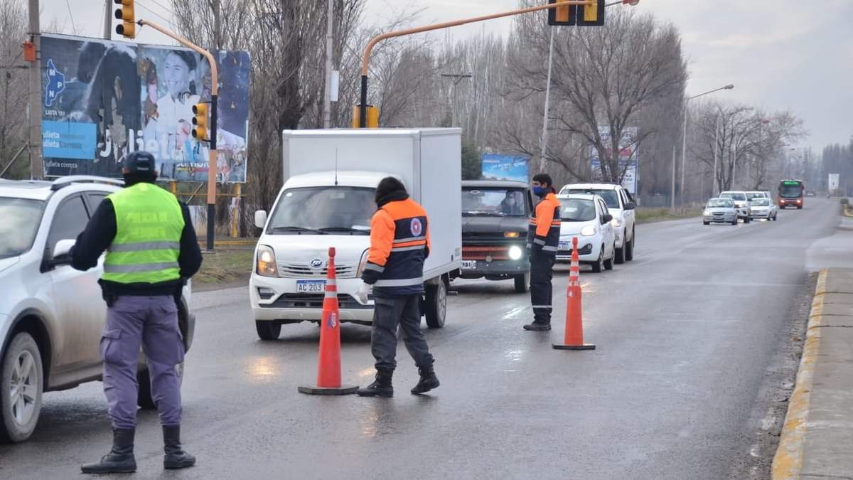 Restricciones en Plottier. Fuente: (Twitter)