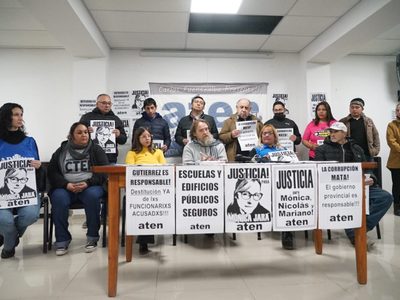 Docentes realizarán paro y movilización a un año de la explosión en la escuela de Aguada San Roque