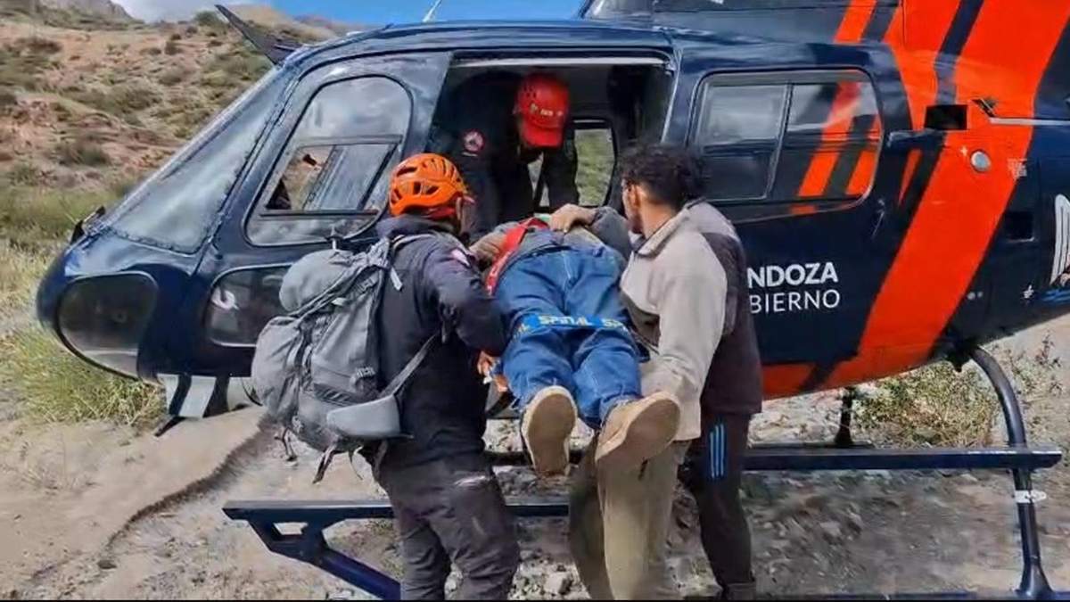 Rescataron a un hombre tras un accidente en caballo en Potrerillos