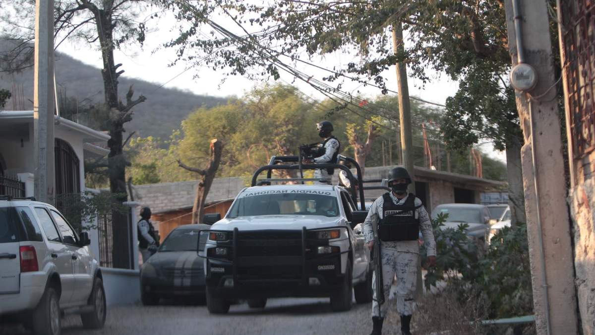 Elementos de la Guardia Nacional en Chilpancingo, Guerrero