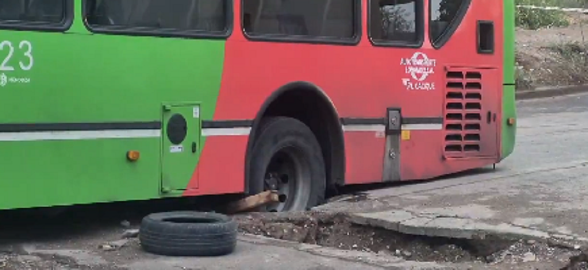 Así quedó el colectivo.