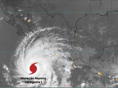 Tormenta Norma alcanza fuerza de huracán en su camino a Los Cabos