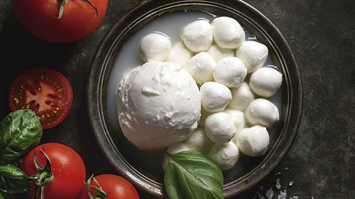 Mozzarella de búfala. Fuente: (X)