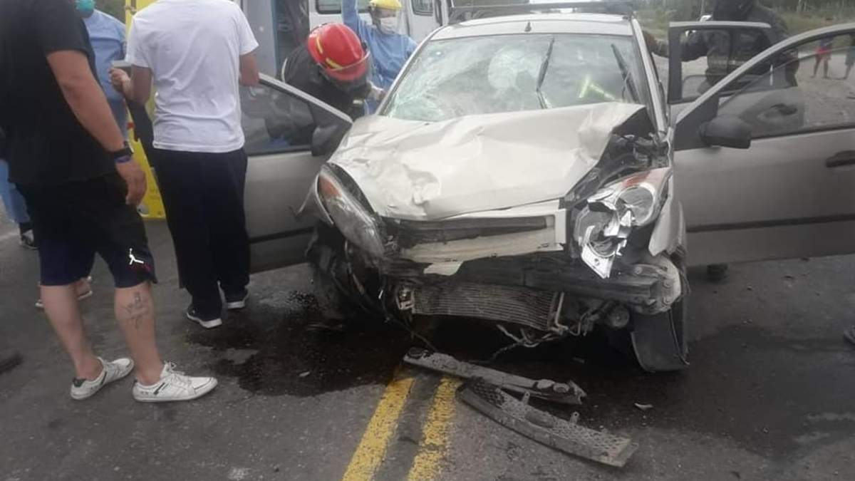 Choque en ruta 22. Fuente: (Twitter)
