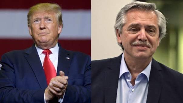 Trump y Fernández. Fuente: (Twitter)