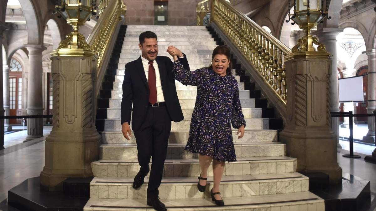 Martí Batres y Clara Brugada