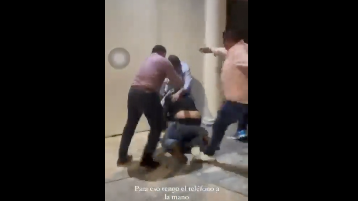 Parte de la grabación que se hizo viral en redes