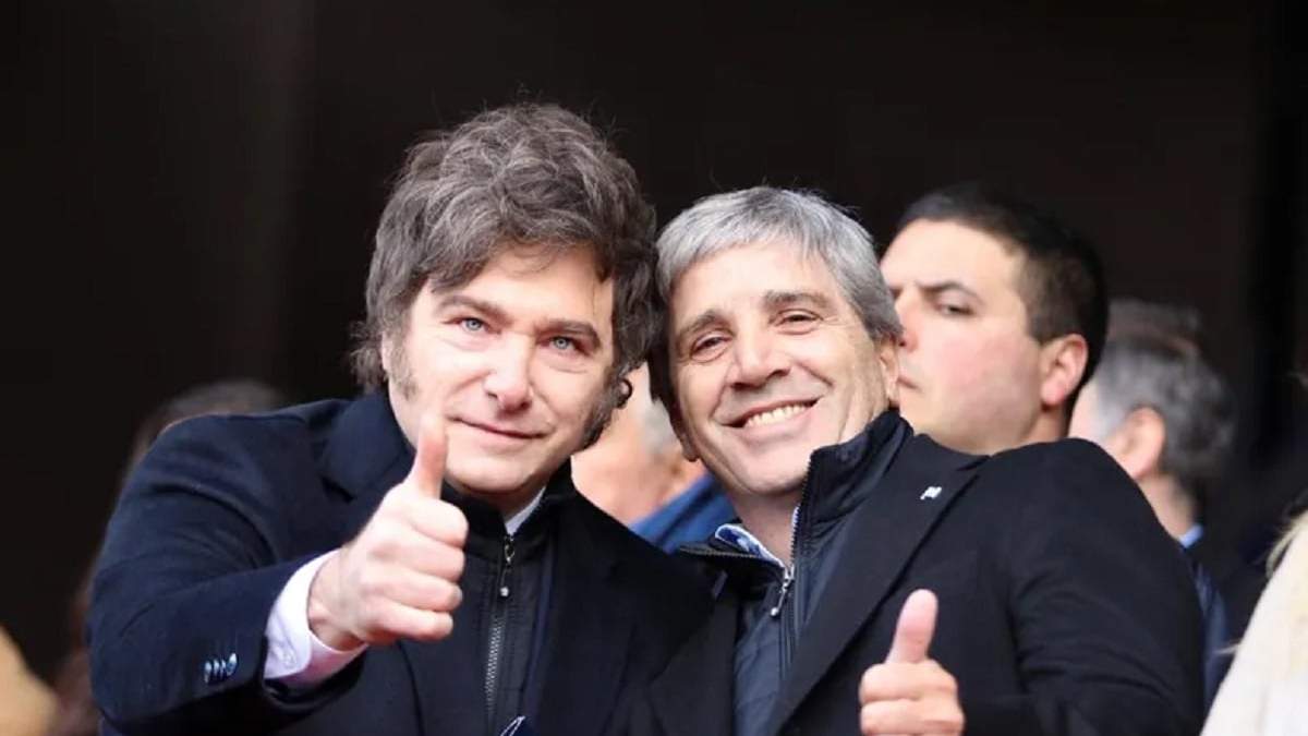 Javier Milei y Luis Caputo. Fuente: (Instagram)