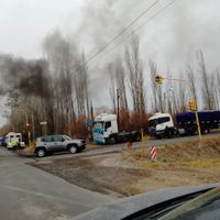 Los transportistas ya están instalados en las rutas 22 y 65 en Roca