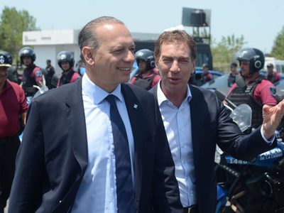A espaldas de Frederic: Sergio Berni y Diego Santilli suscribieron un convenio de seguridad
