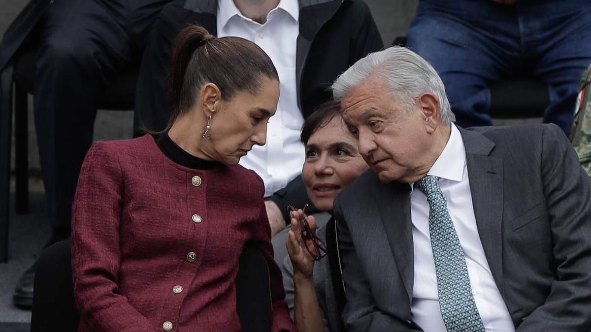 Claudia Sheinbaum y Andrés Manuel López Obrador, asisten a la inauguración de Chapultepec 4 sección