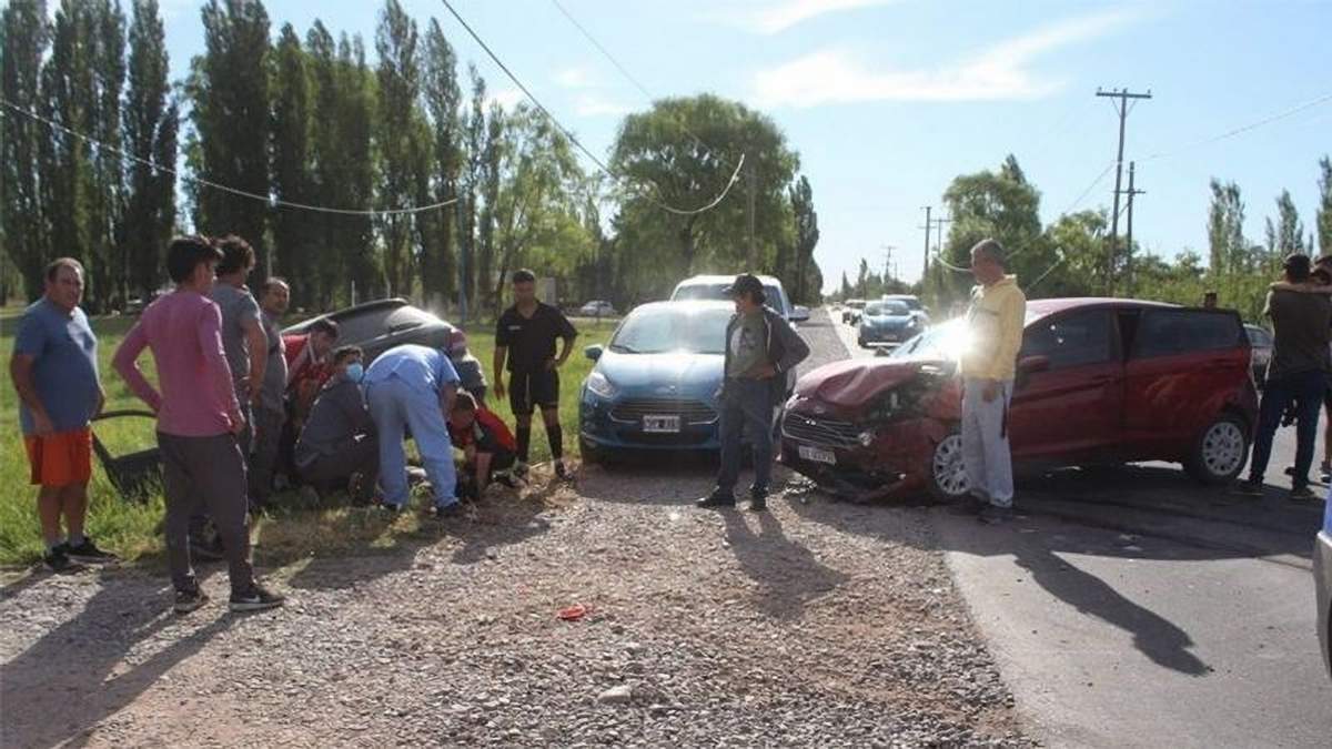 Accidente vial en Neuquén. Fuente: (Twitter)